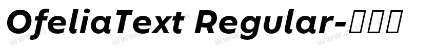 OfeliaText Regular字体转换